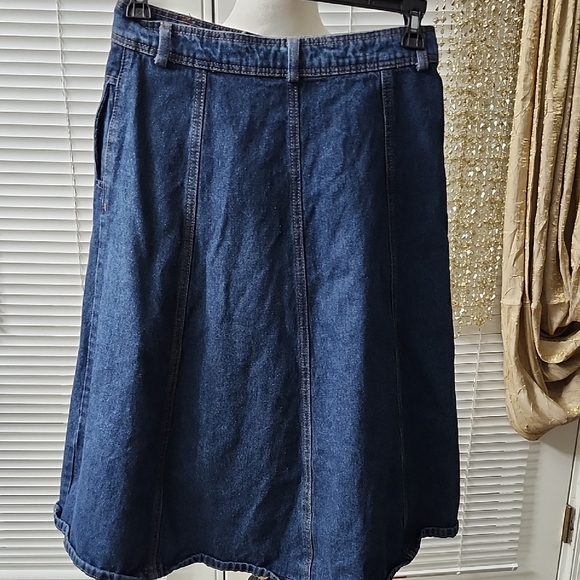 Stylish Denim A-Line Skirt - Picture 3 of 4